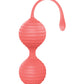 Luv Inc. Ensemble de boules de Geisha en silicone – Corail
