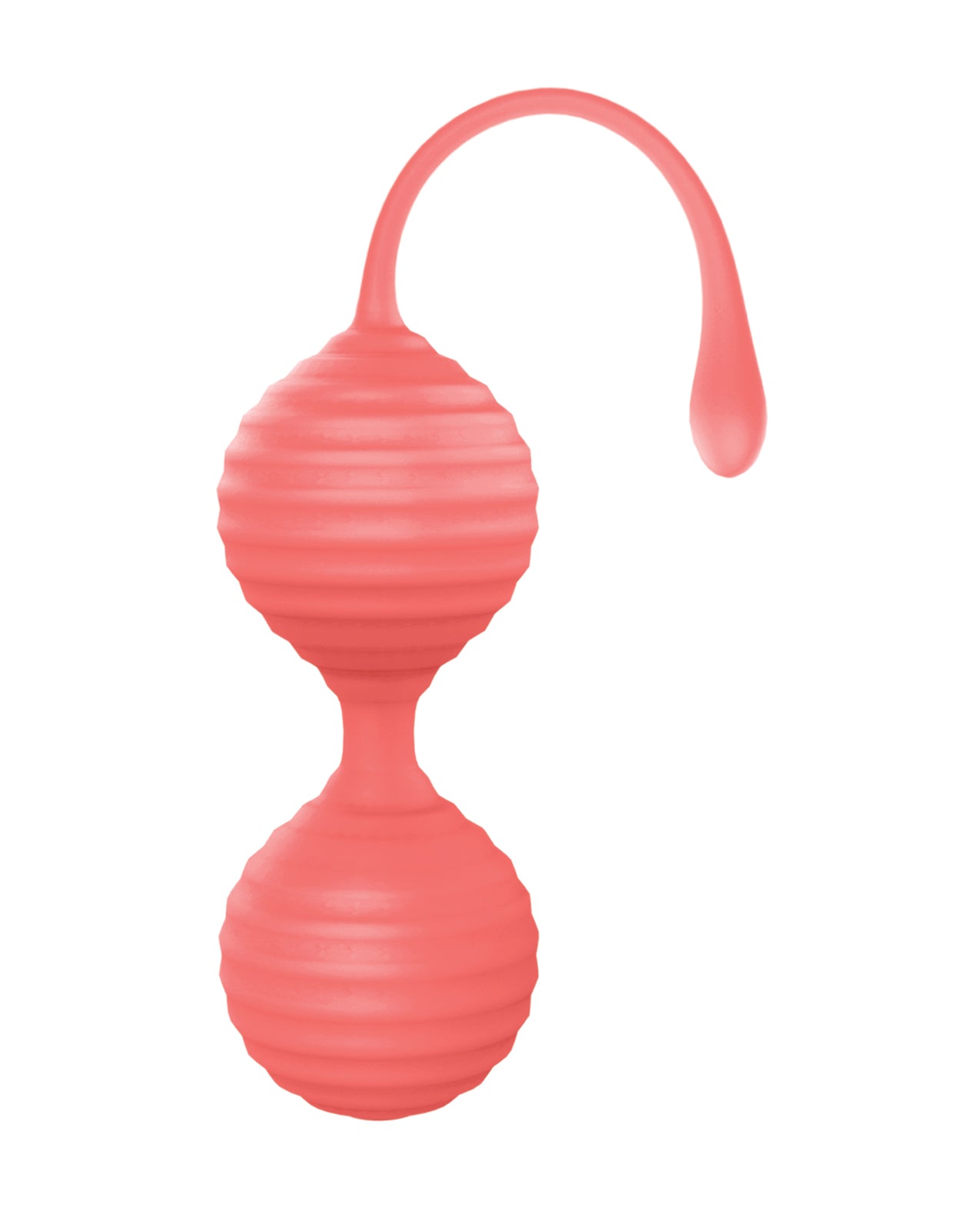 Luv Inc. Ensemble de boules de Geisha en silicone – Corail