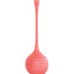 Luv Inc. Ensemble de boules de Geisha en silicone – Corail