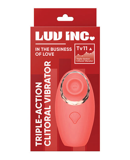 Vibrador clitoriano triple acción Luv Inc. - Coral