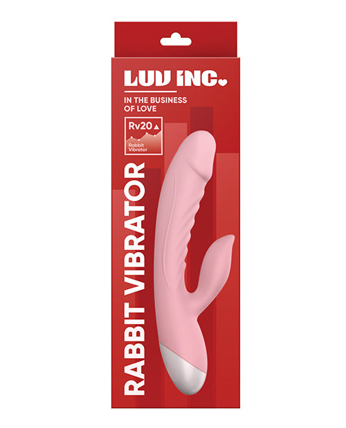 Vibromasseur Luv Inc Rabbit | Vibromasseur Point G Rose | Vibromasseur Clitoridien Étanche 10 Vitesses | Meilleur Vibromasseur pour Femmes