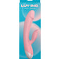 Vibromasseur Luv Inc Rabbit | Vibromasseur Point G Rose | Vibromasseur Clitoridien Étanche 10 Vitesses | Meilleur Vibromasseur pour Femmes
