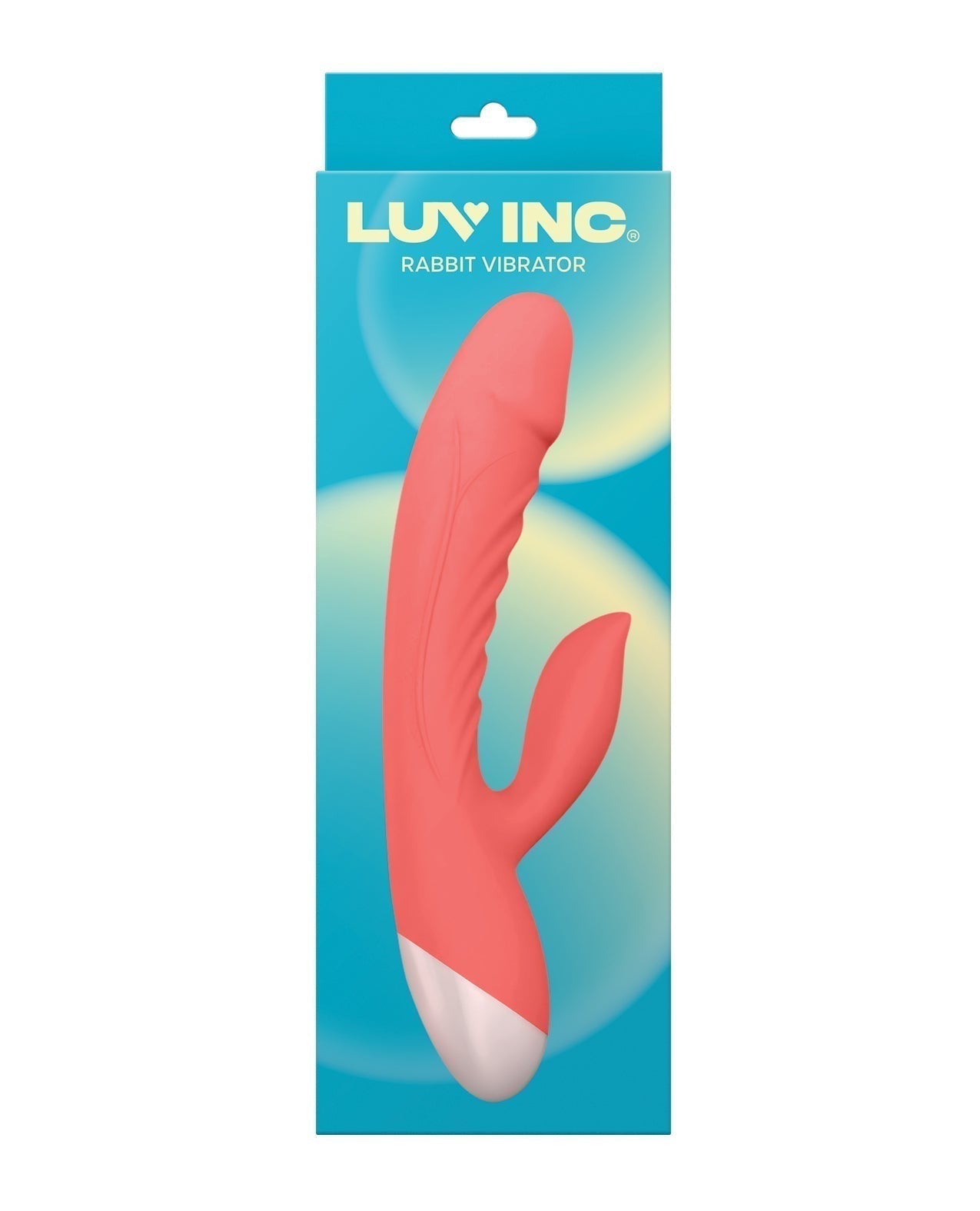Vibromasseur Lapin Luv Inc | Vibromasseur Point G Corail | Vibromasseur Clitoridien Étanche 10 vitesses | Meilleur Vibromasseur pour Femmes
