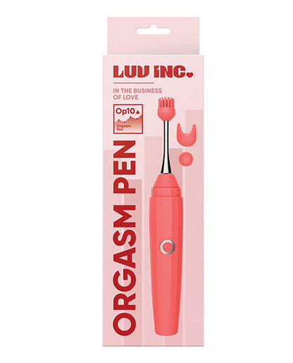 Luv Inc. Stylo Orgasme avec trois embouts - Corail