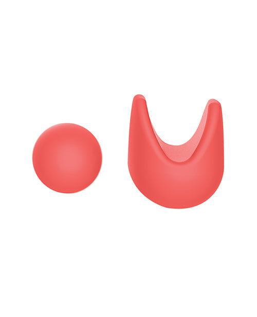 Luv Inc. Stylo Orgasme avec trois embouts - Corail