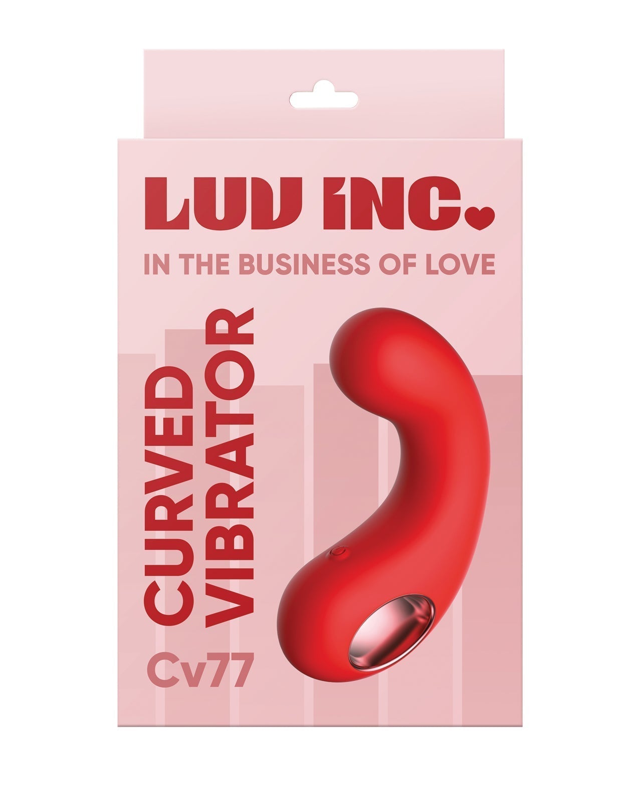 Vibromasseur incurvé Luv Inc. - Rouge