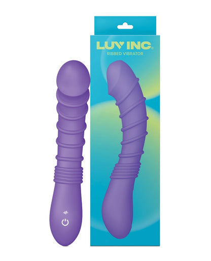 Vibromasseur point G côtelé Luv Inc. - Violet