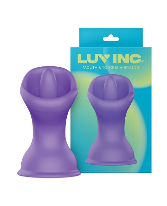 Vibrador Luv Inc. con ventosa para boca y lengua - Púrpura