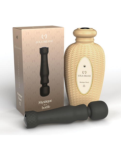 Baguette Mystique Lola Milani avec bouteille Taupe - Noir