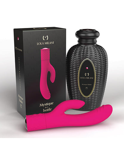 Vibromasseur point G Lola Milani | Vibromasseur lapin Mystique | Vibromasseur clitoridien Fuchsia Black Bottle | Meilleur vibromasseur pour femme