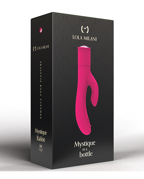 Vibromasseur point G Lola Milani | Vibromasseur lapin Mystique | Vibromasseur clitoridien Fuchsia Black Bottle | Meilleur vibromasseur pour femme