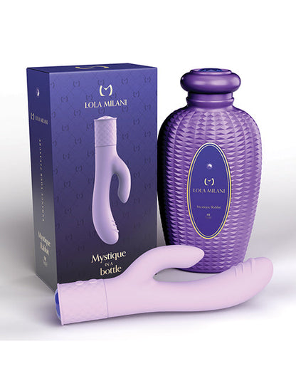 Lola Milani Rabbit Vibrator | Vibrateur Point G Mystique | Vibrateur Clitoridien Orchid Bottle Lilas | Meilleur Vibrateur pour Femmes