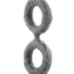 Double anneau C pour l'arbre - Gris moyen