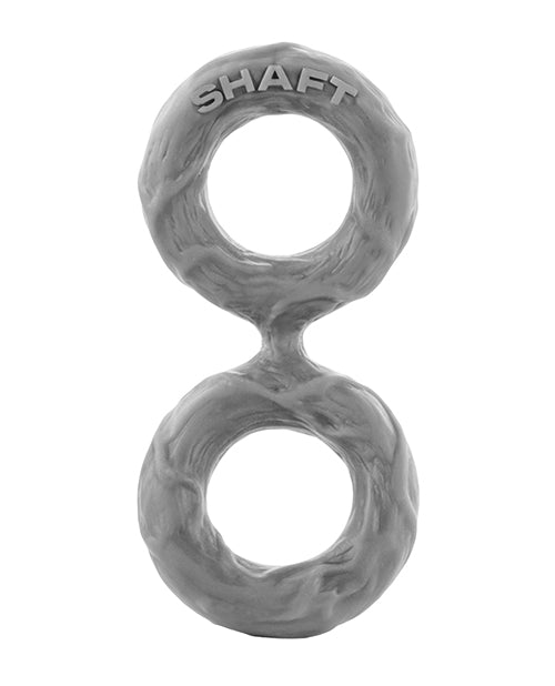 Bague double C pour verge - Petite grise