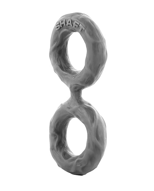 Bague double C pour verge - Petite grise