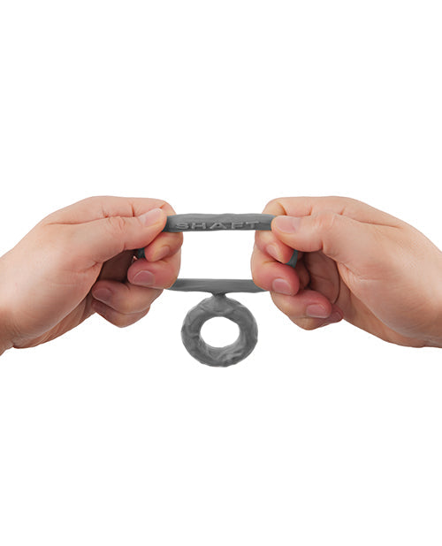 Bague double C pour verge - Petite grise