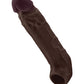 Gaine pour pénis Shaft Model F Flexskin Liquid Silicone 7,8" - Acajou
