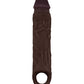 Gaine pour pénis Shaft Model F Flexskin Liquid Silicone 7,8" - Acajou