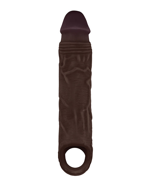 Gaine pour pénis Shaft Model F Flexskin Liquid Silicone 7,8" - Acajou