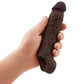 Gaine pour pénis Shaft Model F Flexskin Liquid Silicone 7,8" - Acajou