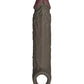Shaft Flexskin Liquid Silicone 7.8" Vibrating Sheath - Mahogany