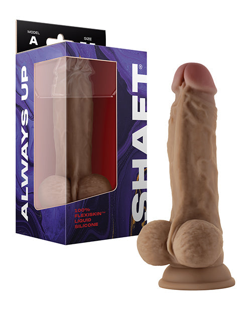 Shaft Modèle A Réaliste Gode | Gode en Silicone Liquide Oak Flexskin | Gode de 7,5" avec Couilles