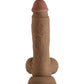Shaft Modèle A Réaliste Gode | Gode en Silicone Liquide Oak Flexskin | Gode de 7,5" avec Couilles