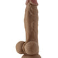 Shaft Modèle A Réaliste Gode | Gode en Silicone Liquide Flexskin | Gode Chêne 9.5" Grand avec Testicules
