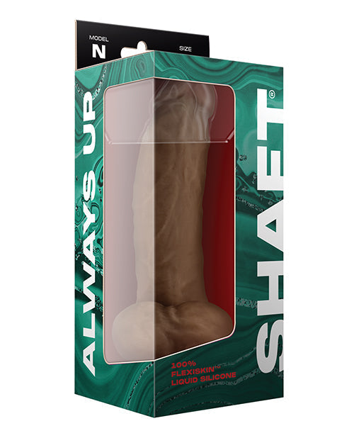 Shaft Model N Dildo Réaliste | Godemichet en Silicone Flexskin Curve | Godemichet Grand Format Chêne 9,5" avec Testicules
