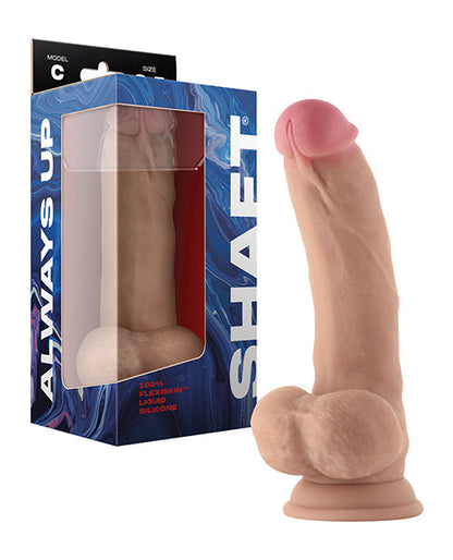 Shaft Model C Gode Réaliste | Gode Courbé en Silicone Flexskin | Pine Gros Gode de 21,5 cm avec Couilles