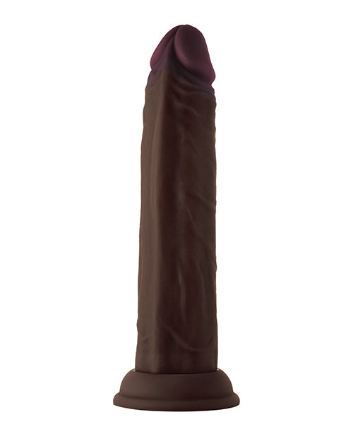 Shaft Model J Dildo Réaliste | Dildo en Silicone Liquide Flexskin | Dildo Noir Géant Acajou de 21,6 cm