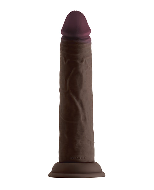 Shaft Model J Dildo Réaliste | Dildo en Silicone Liquide Flexskin | Dildo Noir Géant Acajou de 21,6 cm