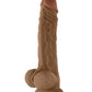Shaft Modèle A Réaliste Gode | Gode en silicone liquide Oak Flexskin | Gode de 26,7 cm avec testicules