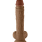 Shaft Modèle A Réaliste Gode | Gode en silicone liquide Oak Flexskin | Gode de 26,7 cm avec testicules