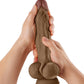 Shaft Modèle A Réaliste Gode | Gode en silicone liquide Oak Flexskin | Gode de 26,7 cm avec testicules