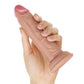 Gode Shaft modèle J réaliste | Gode en silicone liquide Flexskin | Gros gode Pine de 14 cm