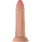 Gode Shaft modèle J réaliste | Gode en silicone liquide Flexskin | Gros gode Pine de 14 cm