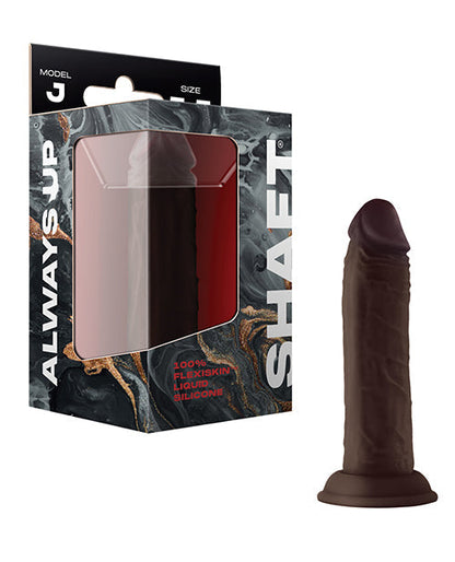Shaft Modèle J Dildo Réaliste | Dildo en Silicone Liquide Flexskin | Dildo Grande Taille Mahogany 5.5"