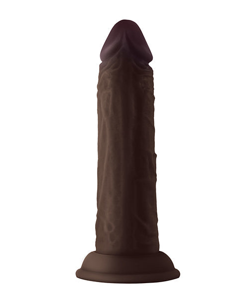 Shaft Modèle J Dildo Réaliste | Dildo en Silicone Liquide Flexskin | Dildo Grande Taille Mahogany 5.5"