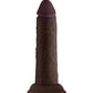 Shaft Modèle J Dildo Réaliste | Dildo en Silicone Liquide Flexskin | Dildo Grande Taille Mahogany 5.5"
