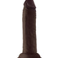 Shaft Modèle J Dildo Réaliste | Dildo en Silicone Liquide Flexskin | Dildo Grande Taille Mahogany 5.5"