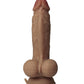 Gode ceinture-flexible Shaft Flexskin réaliste | Gode en silicone chêne | Grand gode de 19 cm | Gode vibrant avec testicules