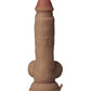 Gode ceinture-flexible Shaft Flexskin réaliste | Gode en silicone chêne | Grand gode de 19 cm | Gode vibrant avec testicules