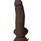 Gode Shaft Flexskin Réaliste | Gode en Silicone Courbé sur le Côté | Grand Gode de 21,5 cm | Gode Vibrant avec Testicules