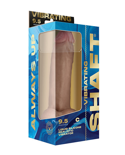 Dildo realista Shaft Flexskin | Dildo de silicona Pine | Dildo grande de 9.5" | Dildo vibrador con bolas