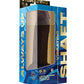 Shaft Flexskin Realistic Dildo | Godemichet courbé en acajou | Gros godemichet de 9,5 pouces | Godemichet vibrant avec des boules