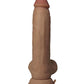 Shaft Flexskin Dildo Realista | Dildo Curvo de Silicona Oak de 9.5" | Dildo Vibrador con Testículos