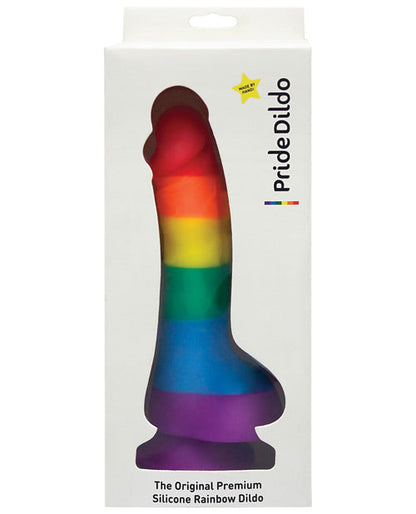 Gode Ceinture Dildo avec Boules - Arc-en-ciel