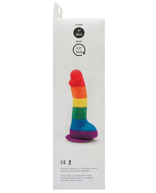 Gode Ceinture Dildo avec Boules - Arc-en-ciel
