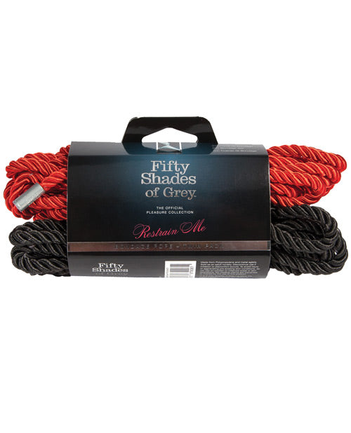 Cincuenta sombras de Grey: Restringeme. Pack doble de cuerdas para atar.